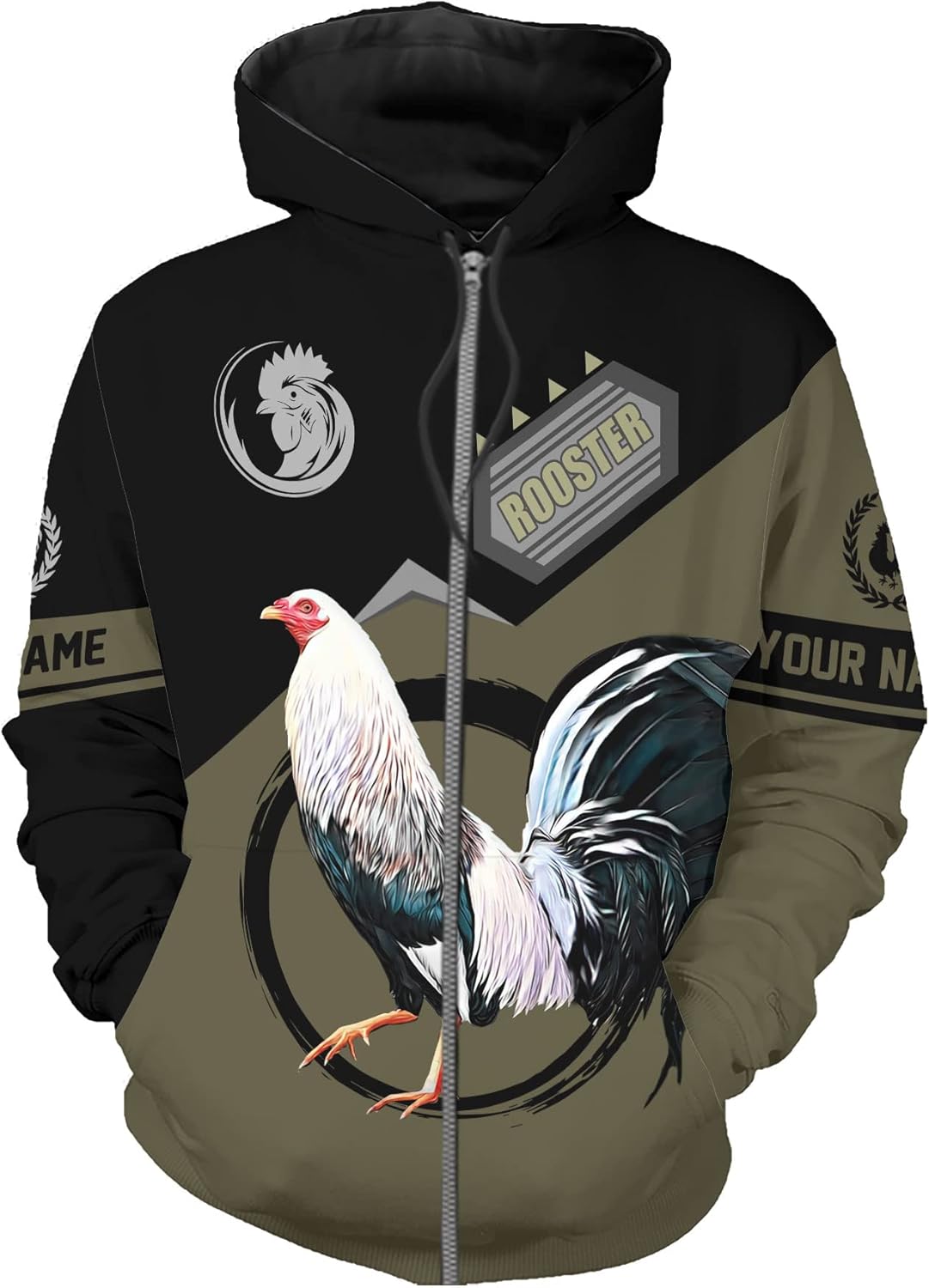Mostefy Personalized Name Rooster Shirt 3D, Rooster Shirts for Men, Chicken Tshirts Shirts for Women, Funny Chicken Shirts