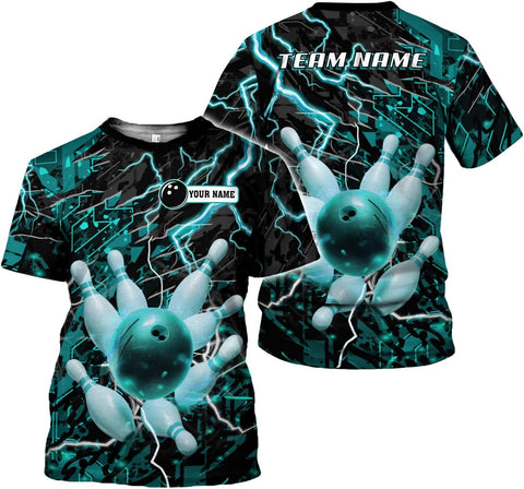 Rivelus Custom 3D Bowling Shirts Personalized for Men and Women - Unique Team Shirt & Gifts for Bowling Lovers