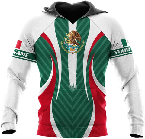 Personalized Name Mexican Hoodie 3D, Customized Mexican Hoodies for Men, Unisex Mexico Hoodie, Mexico Hoodies for Men 1
