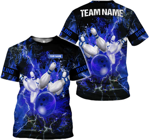 Mostprints Personalized Name Bowling Shirts for Men and Women 3D, Bowling Shirts for Team Bowling, Bowling Shirts Gift