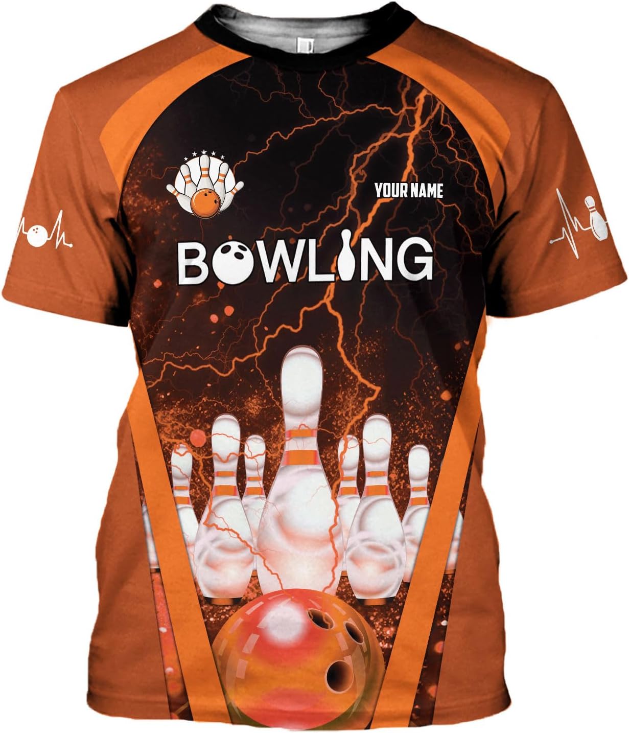 Personalized Bowling Shirt Custom Name Bowling Jersey Shirts Gift for Women & Men Womens Polo Team 3D Unisex Short Sleeve