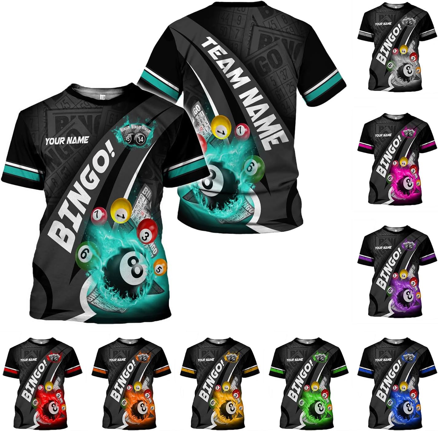Custom Bingo Shirts for Women Bingo Lover Casino Players T-Shirt Funny Bingo Shirts Gifts Funny Bingo Player Game Lover Gift