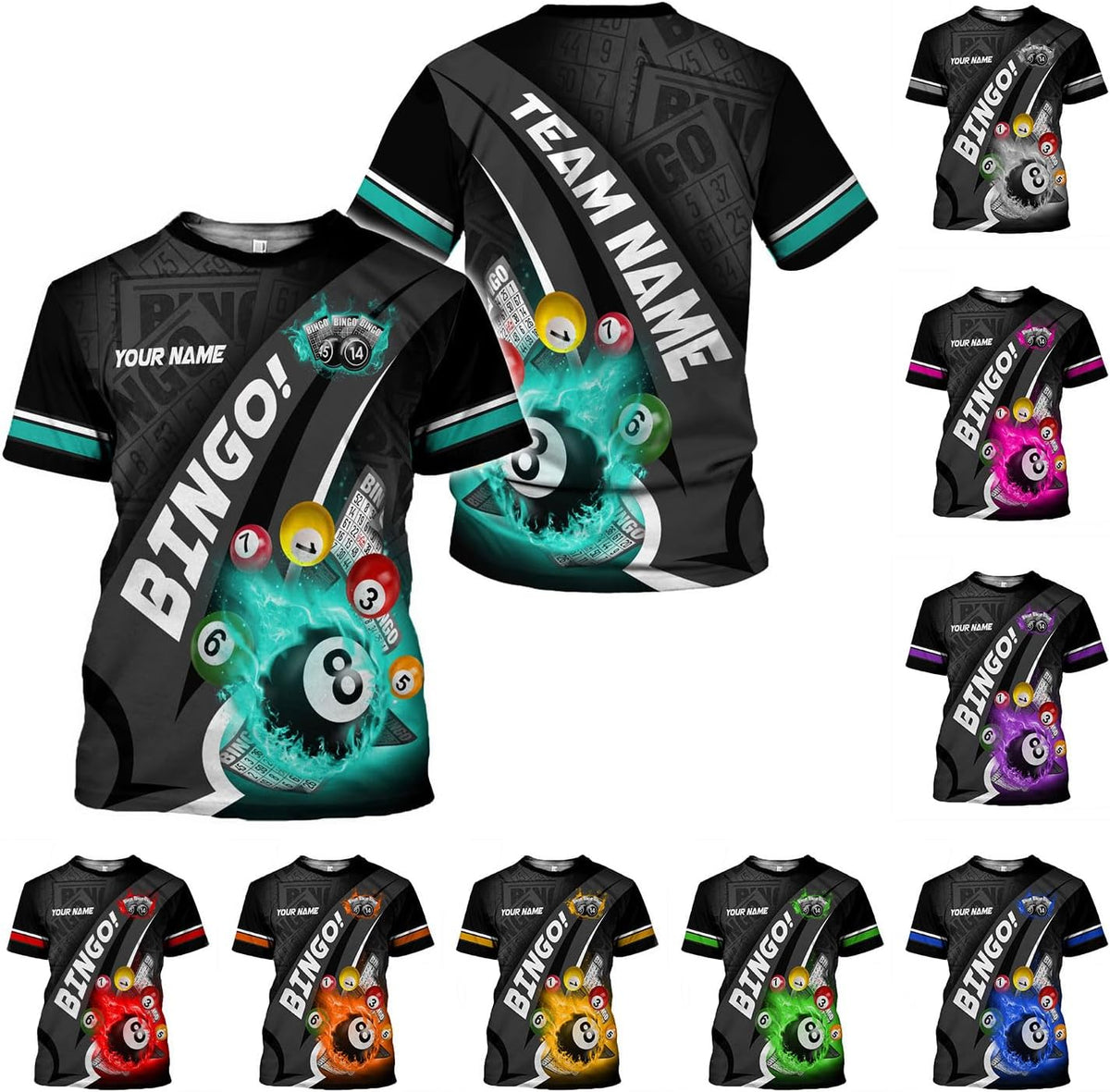 Custom Bingo Shirts for Women Bingo Lover Casino Players T-Shirt Funny Bingo Shirts Gifts Funny Bingo Player Game Lover Gift