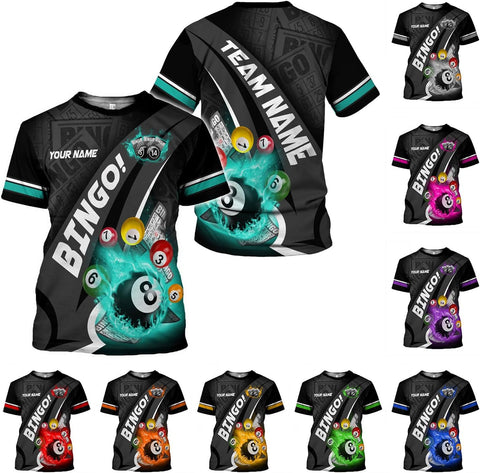 Custom Bingo Shirts for Women Bingo Lover Casino Players T-Shirt Funny Bingo Shirts Gifts Funny Bingo Player Game Lover Gift