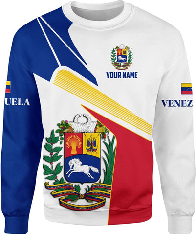 Custom Men's Venezuela Flag & Coat of Arms Hoodie