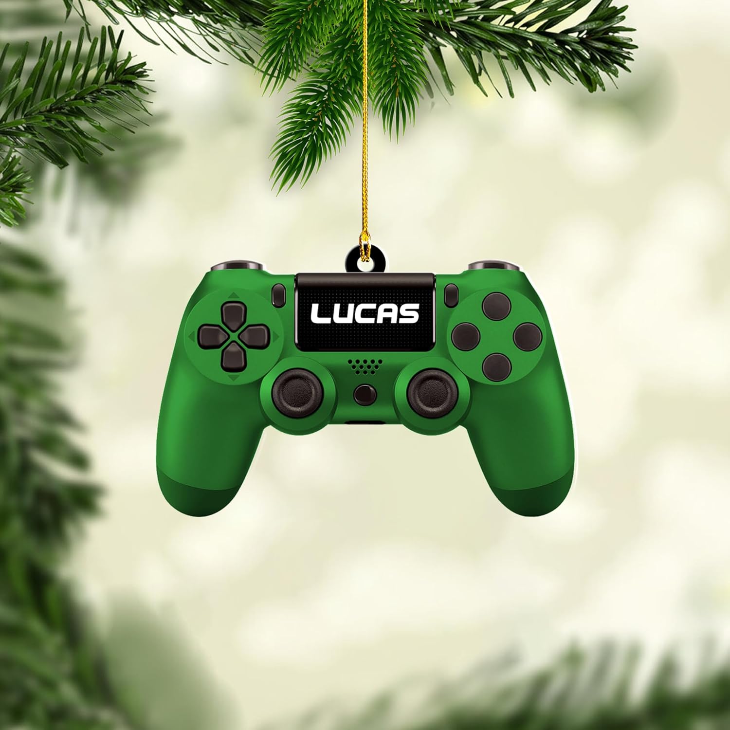 Personalized Video Game Controller Ornament, Custom Gamer Ornament Christmas Ornaments Gaming Controller Gift for Gamer, Gaming Ornaments for Christmas Tree Decorations 2D Gaming Ornaments (G5)