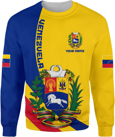 Royal Fight Personalized Coat of Arms Shirt with Venezuela Flag - Pride Shirts for Men & Women