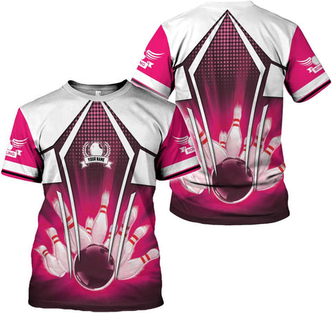 Custom Bowling Shirts, Personalized Name Bowling Shirts Unisex, Bowling Jerseys for Men & Women, Team Bowling Shirt Gift