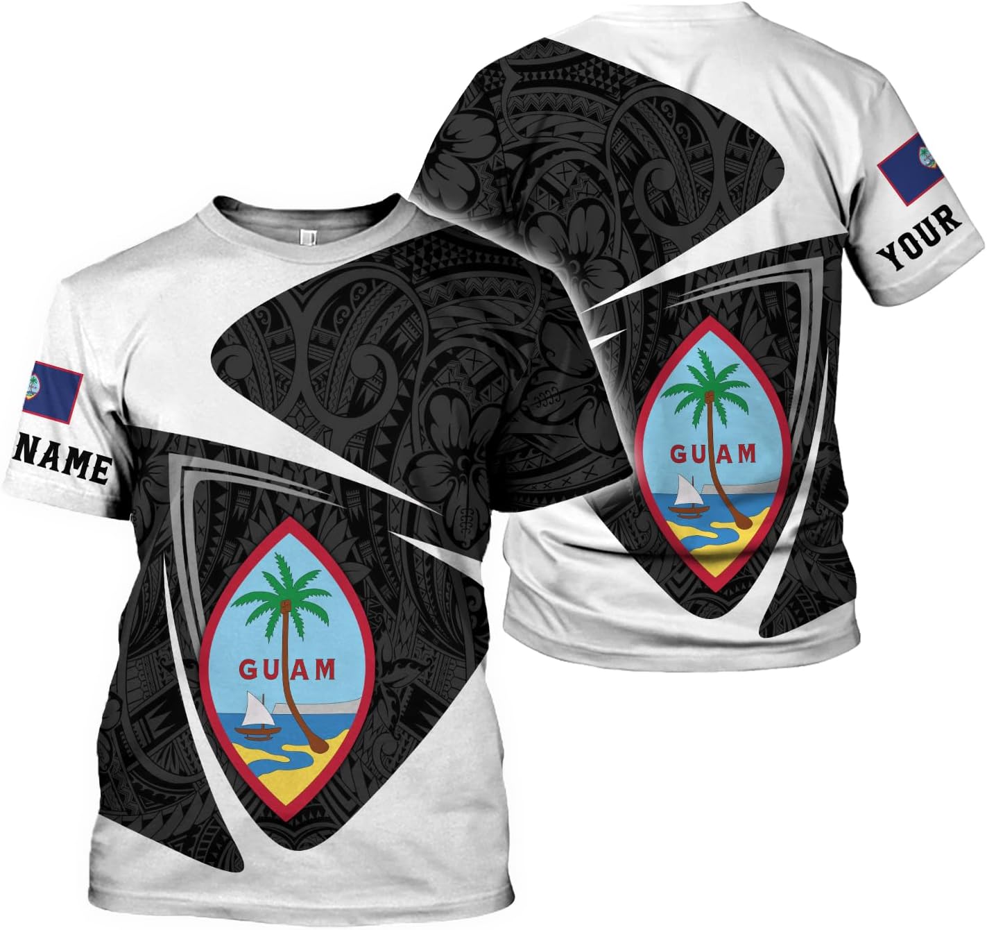 Artparel Personalized Guam Shirts Guahan Pride Shirt Guamanian T-Shirt Guahan Shirts for Men Women Guam Gifts S-5XL
