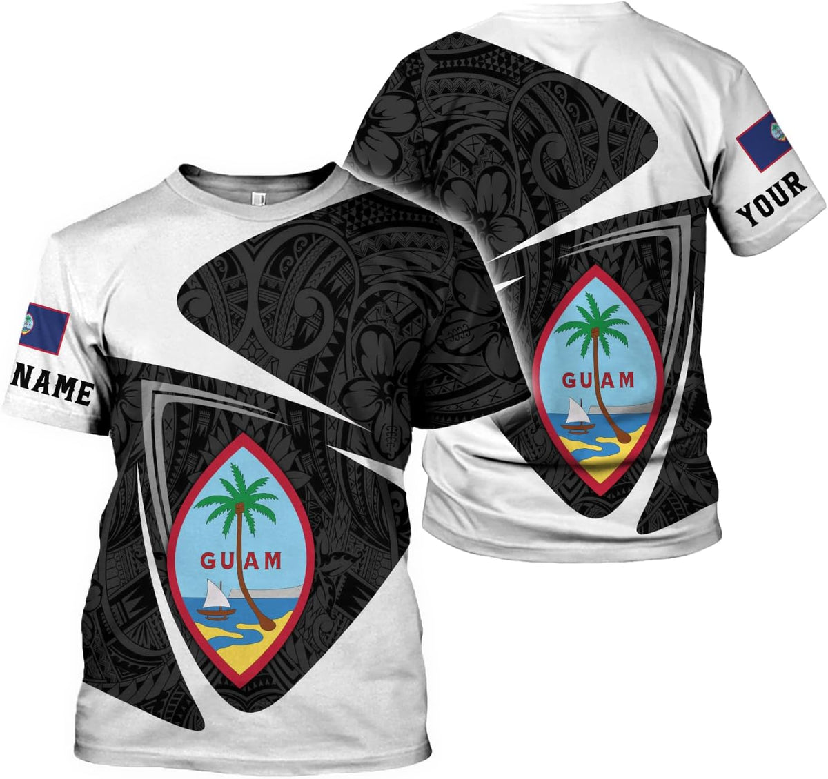 Artparel Personalized Guam Shirts Guahan Pride Shirt Guamanian T-Shirt Guahan Shirts for Men Women Guam Gifts S-5XL