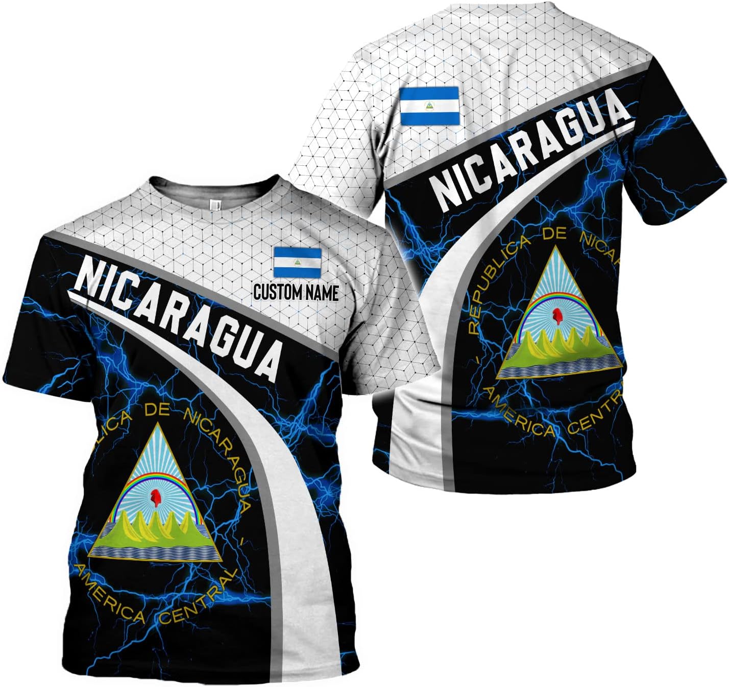 Personalized Nicaragua Shirt Custom Nicaragua Flag Lion Shirt for Men & Women Nicaraguan Camisas T-Shirt, Nicaragua Tshirt