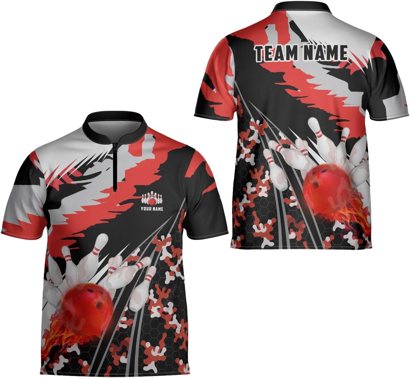 Mostprints Personalized Name Bowling Jersey 3D, Custom Bowling Shirts for Team, Bowling Shirt Unisex for Men & Women4