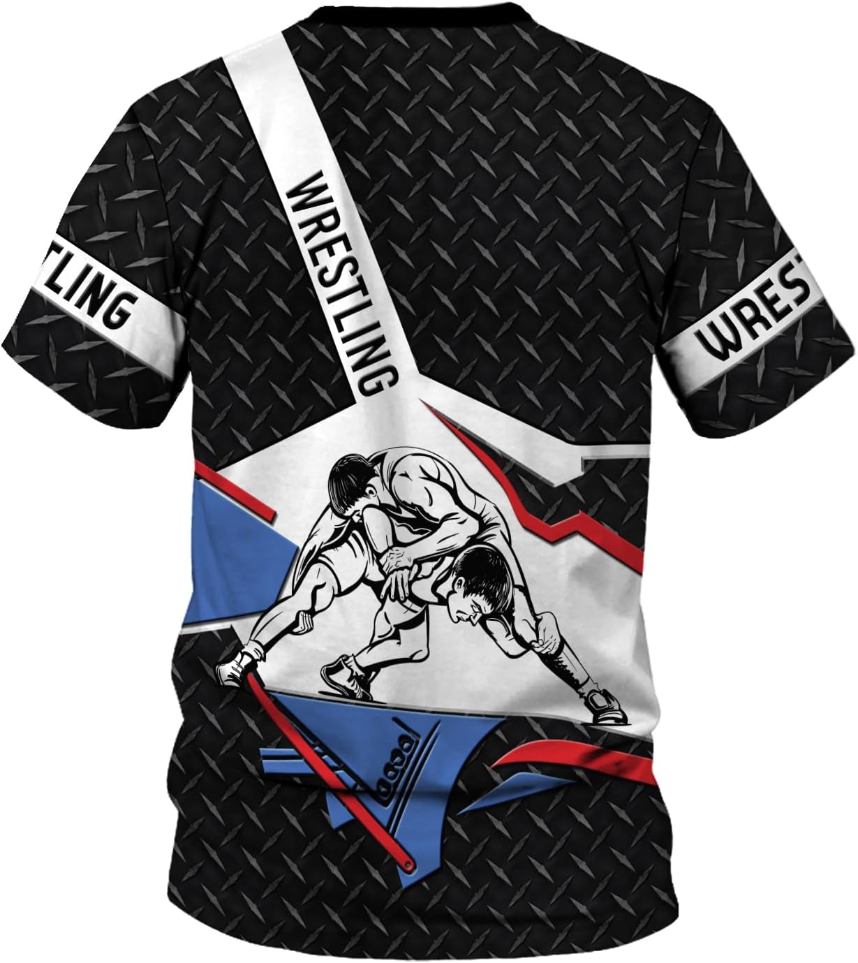 MAPrints Personalized Name Wrestling Shirt 3D All Over Print, Wrestle T-Shirt, Funny Free Hug Wrestling T-Shirt for Men S-5XL