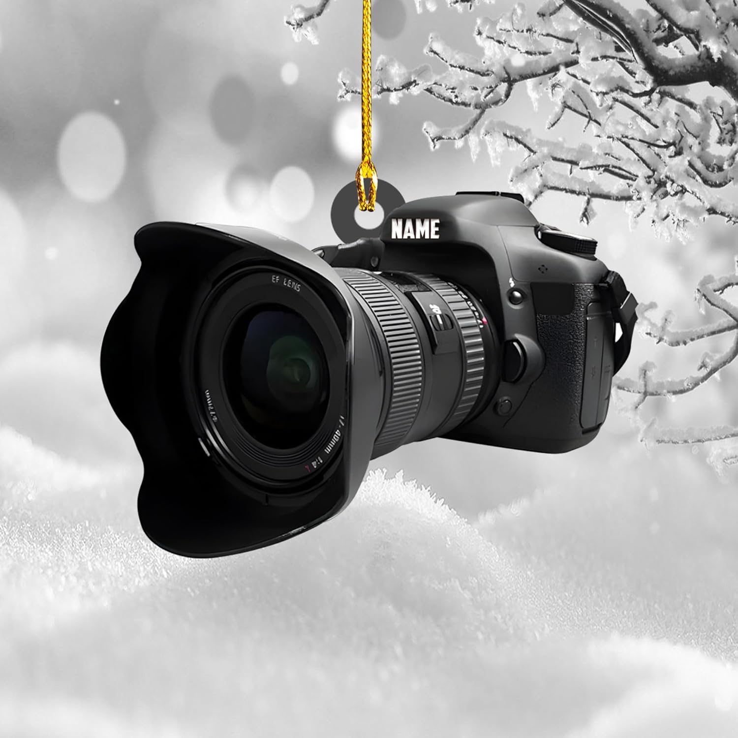 Podagree Personalized Camera Ornament Camera Xmas Ornament Gift 2023 Photography Christmas Ornaments ift for New Photographer Ornament Camera Gifts Camera Lover Gifts (CM4)