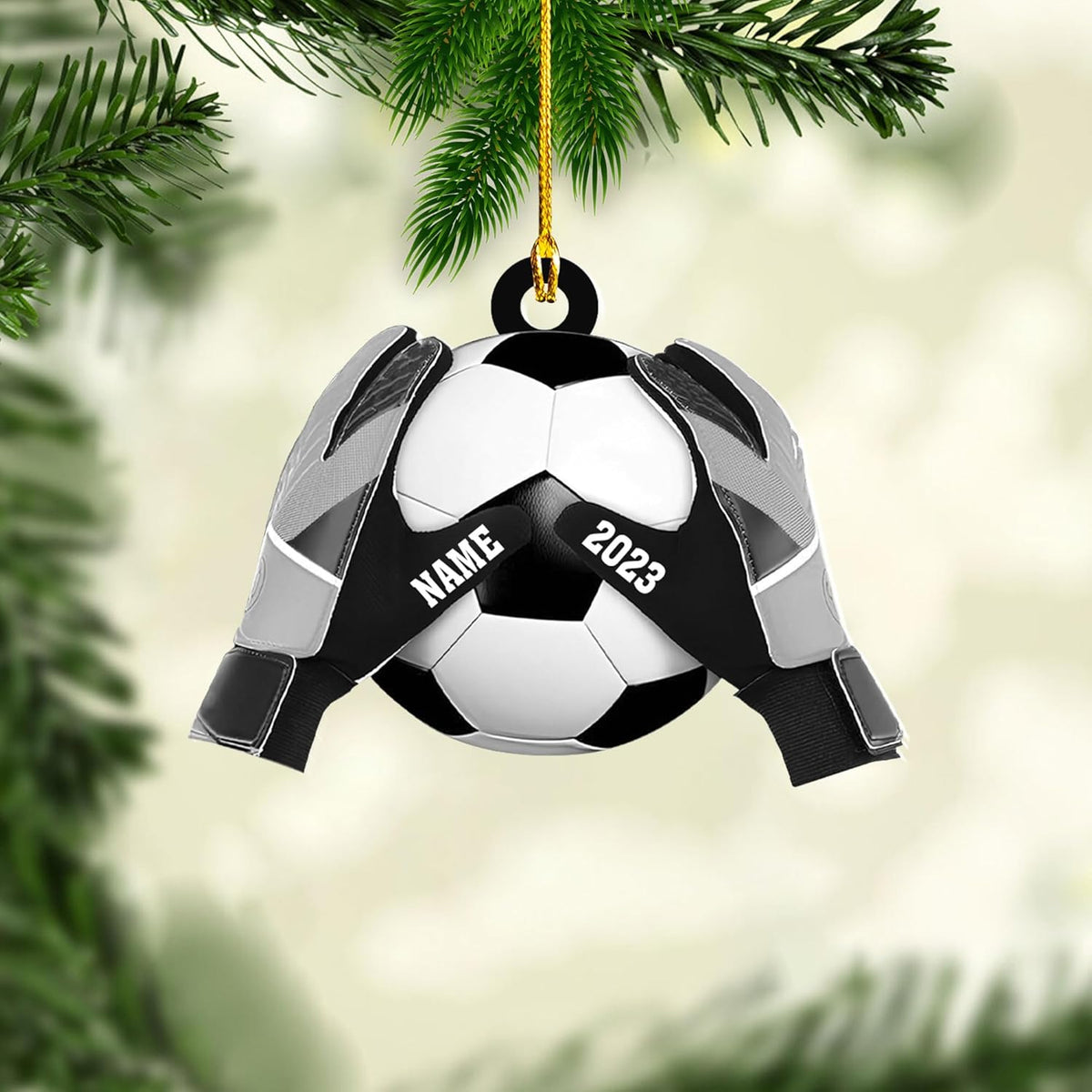 AOVL Personalized Soccer Player Ornament Soccer Christmas Xmas Ornament Soccer Christmas Xmas Ornament Gift for Soccer Players Soccer Lovers Soccer Players for Men Women (Soccer 20)