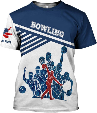 LightHuy Personalized Bowling Shirts for Men and Women 3D, Bowling Shirts with Name, Custom Bowling Shirts Gift for Bowling Lover2