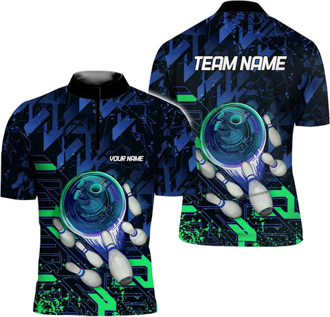 LigtHuy Personalized Bowling Jersey 3D, Bowling Shirts for Team, Bowling Shirt Unisex for Men Women, Bowling Shirts for Men 3