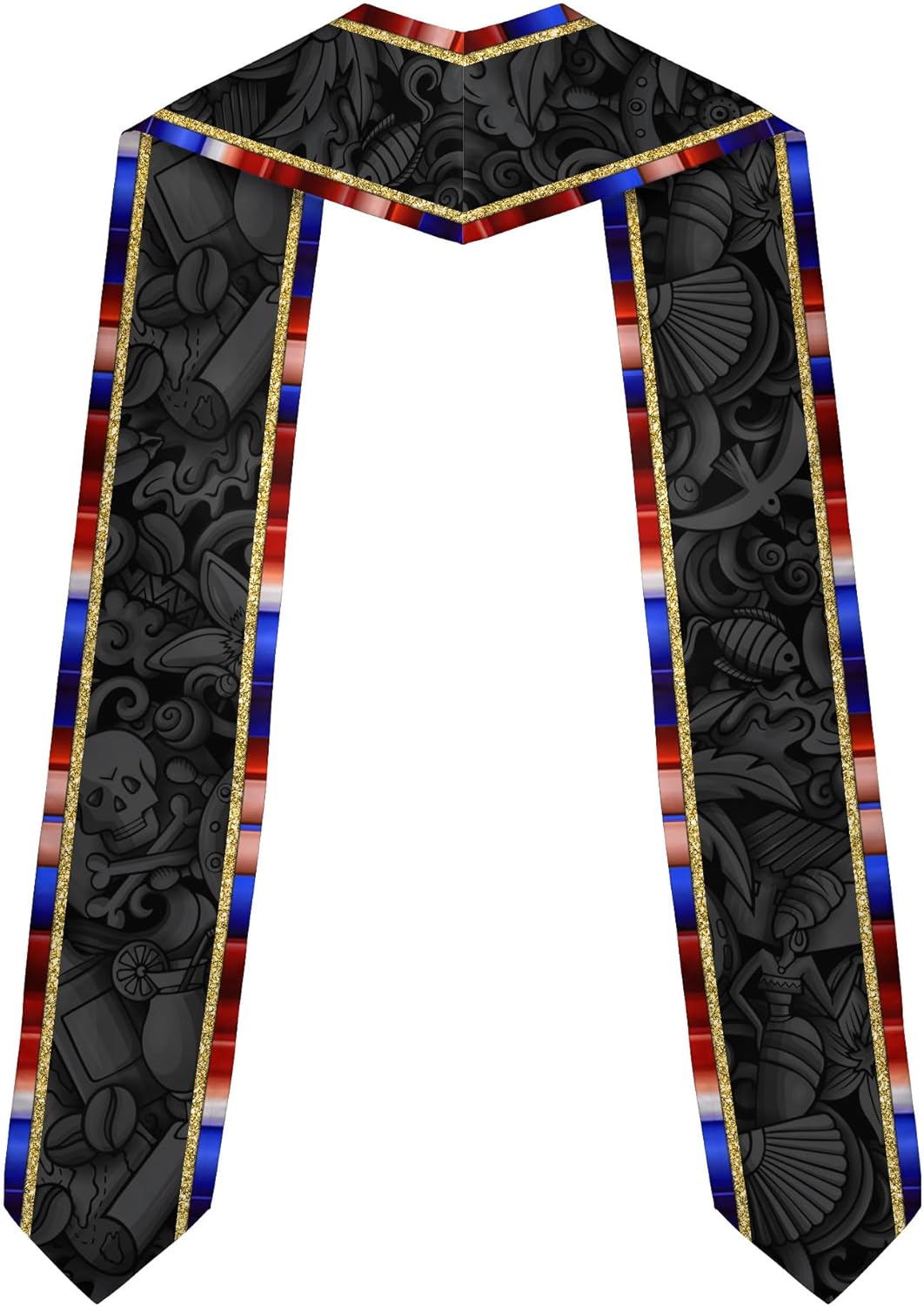 Pretyprints Custom Dominican Sash Graduation, Dominicans Flag Graduation Sash 2025, Dominican Republic Graduation Stole