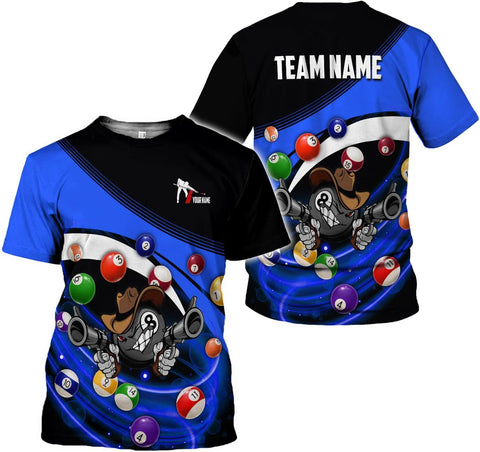 Ligthuy Personalized Name Billiard Shirts 3D, Billiards Shirt 8 Ball Billiard Shirt Custom Men's Pool Men Women1