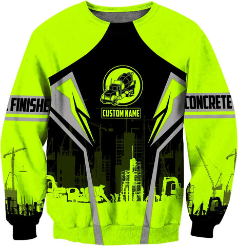 Personalized Concrete Finisher 3D Print Hoodies Unisex Pullover Hoodie Gift For Men, Women, Full Size S-5XL For Men Women