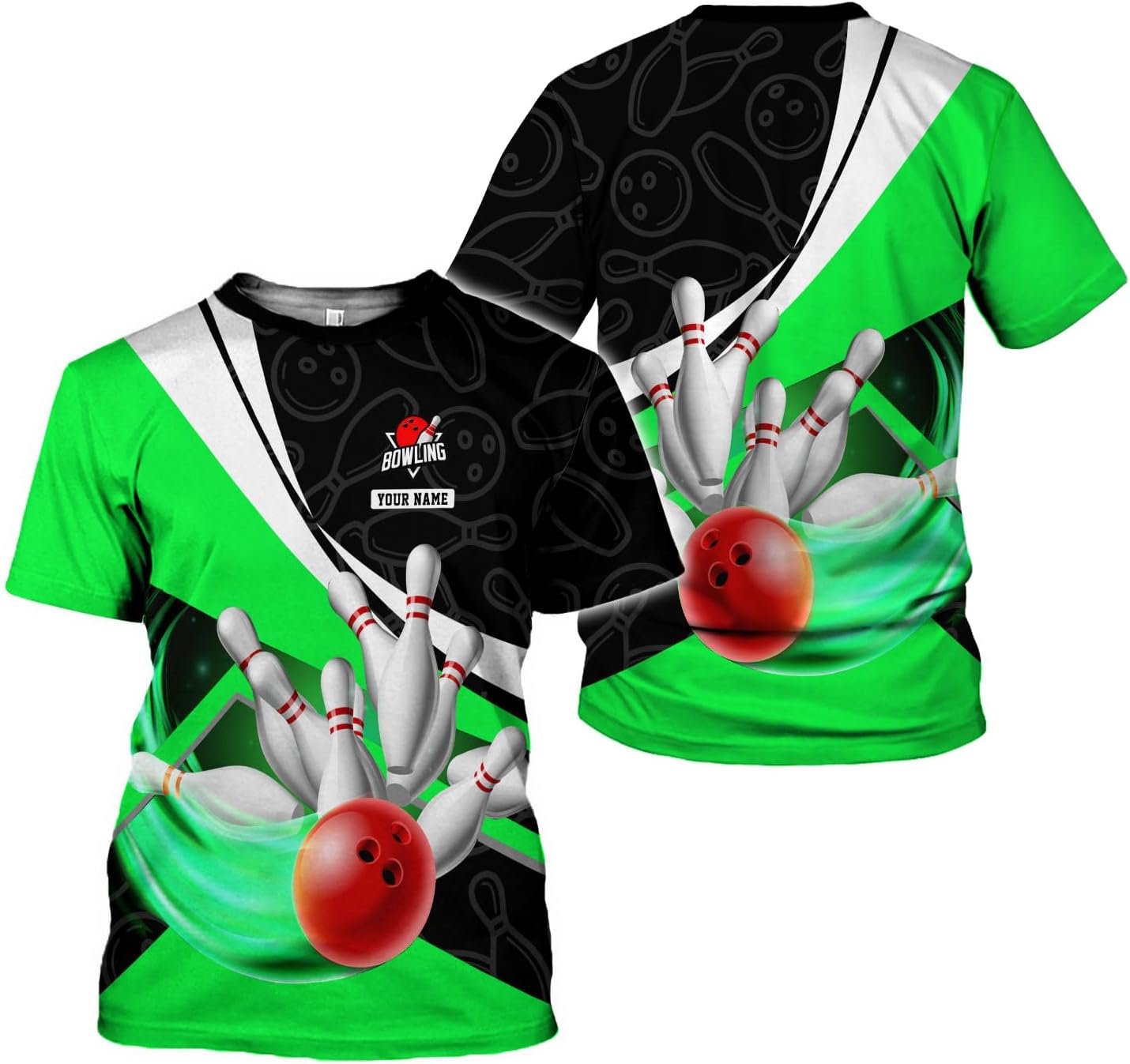 Rivelus Custom 3D Bowling Shirts Personalized for Men and Women - Unique Team Shirt & Gifts for Bowling Lovers