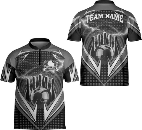 Ligthuy Personalized Bowling Jersey 3D, Bowling Shirts for Team, Bowling Shirt Unisex for Men Women, Bowling Shirts for Men