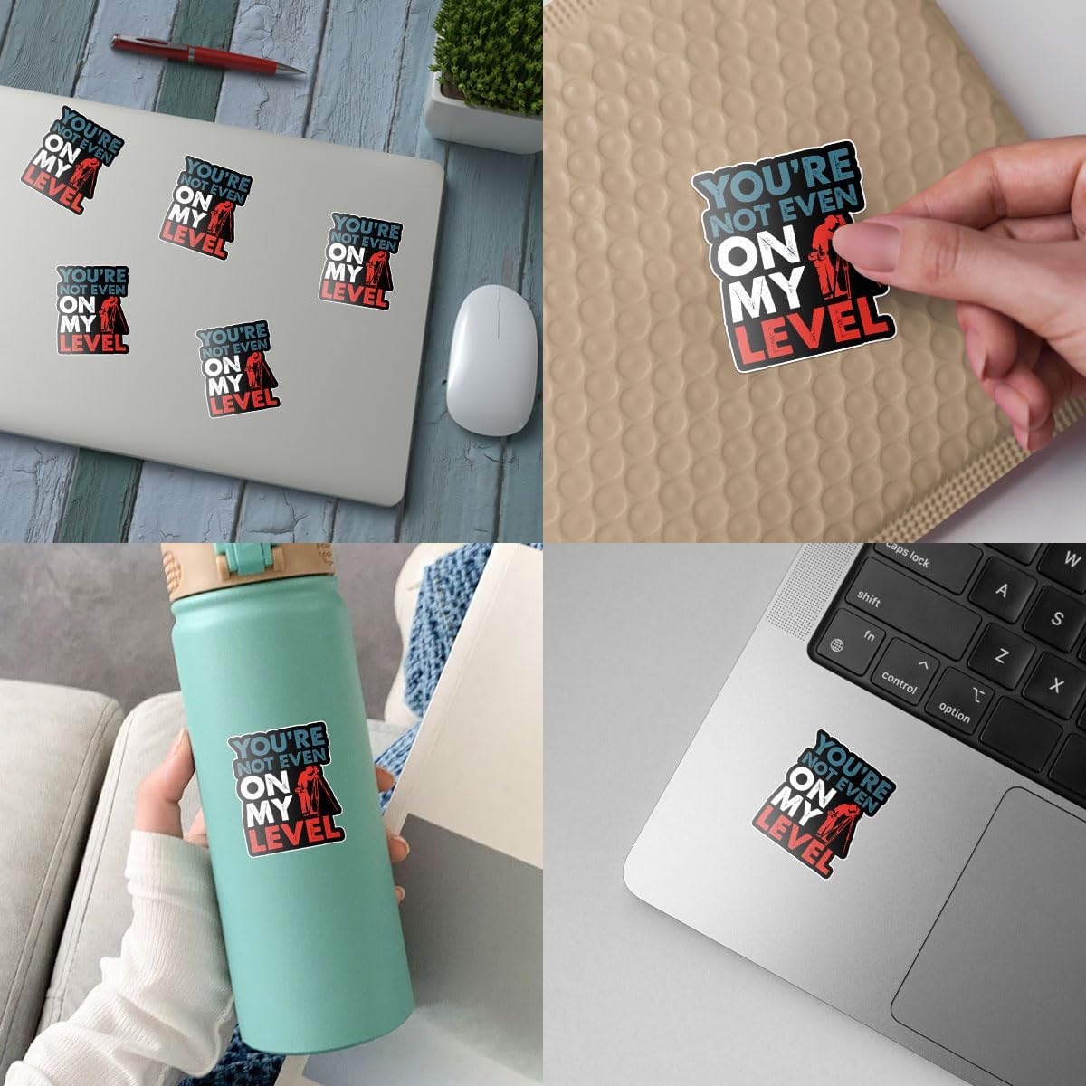 3Pcs You're Not Even On My Level Sticker Funny Land Surveyor Gifts Theodolite Surveying Gift You are Not Even On My Level Stickers Decal for Laptop Water Bottle Toolbox Phone Car Hard Hat 3"x3"