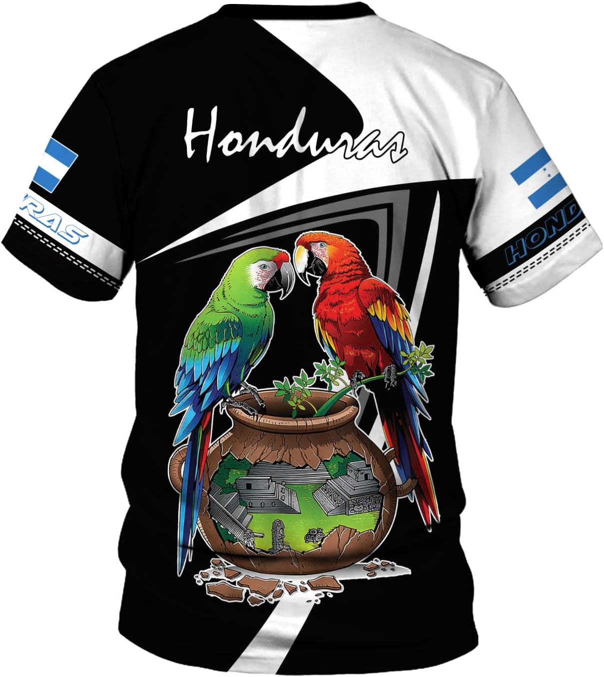 Mostprints Personalized Honduras Shirt 3D Camisa Honduras Hombres Honduras Shirts Men Women, Honduras Tshirt Honduras t Shirt (Multi 13)