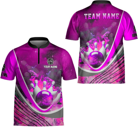 Ligthuy Personalized Bowling Jersey 3D, Bowling Shirts for Team, Bowling Shirt Unisex for Men Women, Bowling Shirts for Men