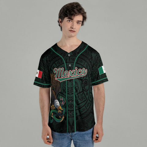 RoyalBro Personalized Mexico Baseball Jersey, Mexican Jersey for Men & Women, Mexican Flag Jersey, Mexico Shirt Camisa