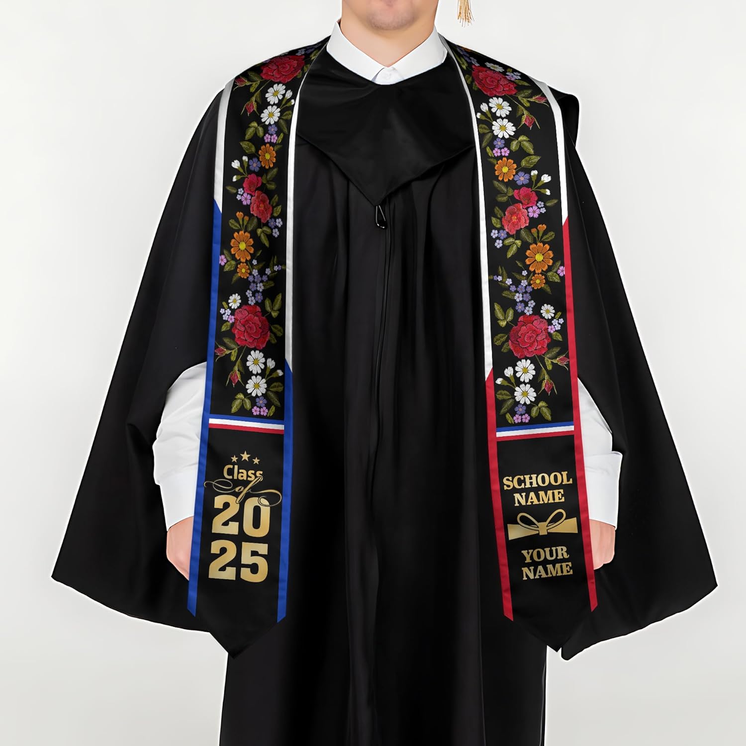 Customize Filipino Graduation Sash, Philippines Graduation Stole, Philippine Graduation Sash 2025