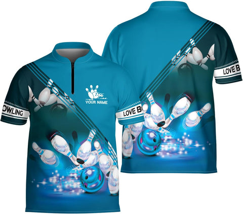 Ligthuy Personalized Bowling Jersey 3D, Bowling Shirts for Team, Bowling Shirt Unisex for Men Women, Bowling Shirts for Men