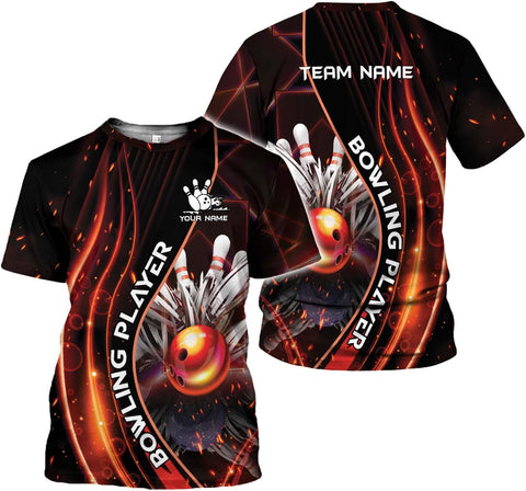 Mostprints Personalized Name Bowling Shirts for Men and Women 3D, Bowling Shirts for Team Bowling, Bowling Shirts Gift