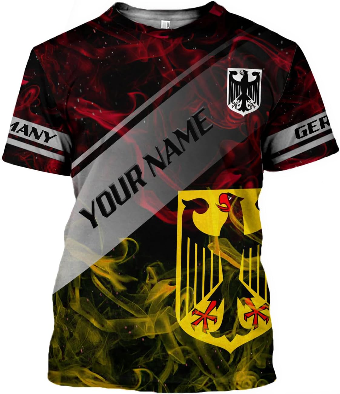 Artparel Personalized Germany Shirt 3D Germany Shirts German Flag Shirt Gift Deutschland Shirt Germany Eagle T-Shirt S-5XL