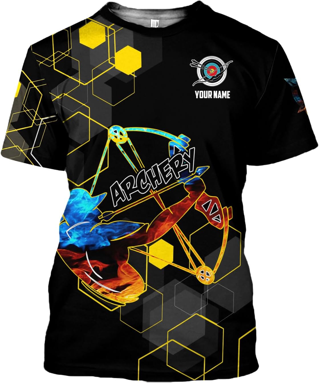 Artparel Personalized Archery Shirt 3D Archery Target Bow Archery Shirts for Men Women Archer Archery Lovers T-Shirt S-5XL