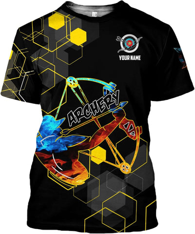 Artparel Personalized Archery Shirt 3D Archery Target Bow Archery Shirts for Men Women Archer Archery Lovers T-Shirt S-5XL