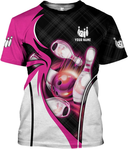 mostprints Personalized Name Bowling Shirts for Men & Women, Bowling Shirts for Team Bowling, Bowling Shirts Gift Unisex