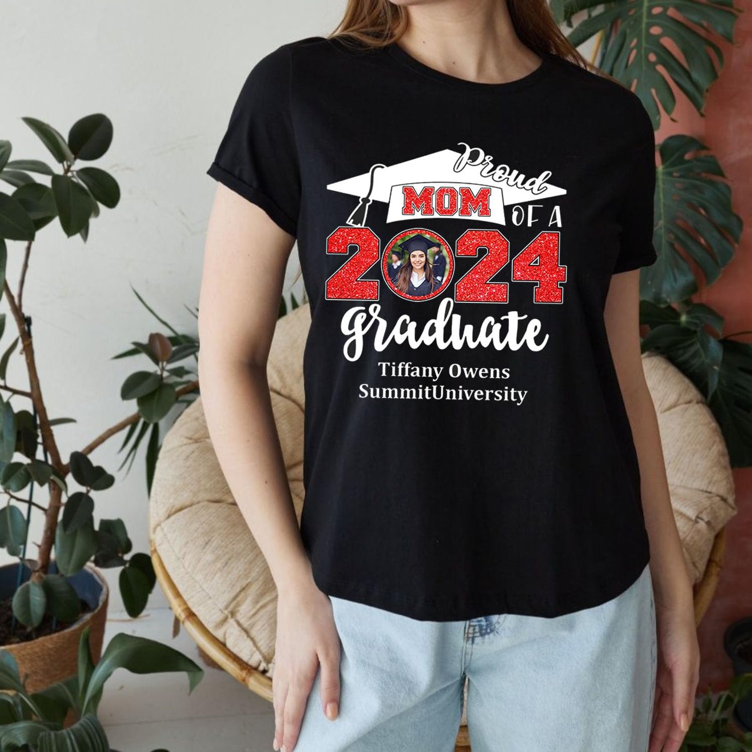 Personalized Graduation 2024 Shirt Proud Family of A Class of 2024 Graduate Class of 2024 Senior Class of 2024 Class of 2024