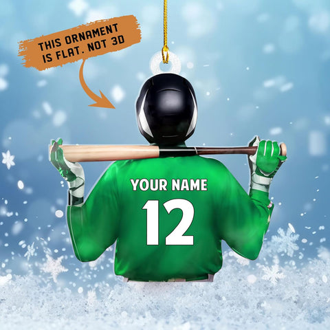 Mostefy Personalized Name Number Baseball Christmas Ornaments 2024, Baseball Ornaments for Christmas, Xmas, Gift Baseball Ornaments Pine Hanging (Multi 13)