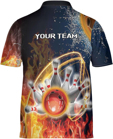 Ligthuy Personalized Bowling Jersey 3D, Bowling Shirts for Team, Bowling Shirt Unisex for Men Women, Bowling Shirts for Men
