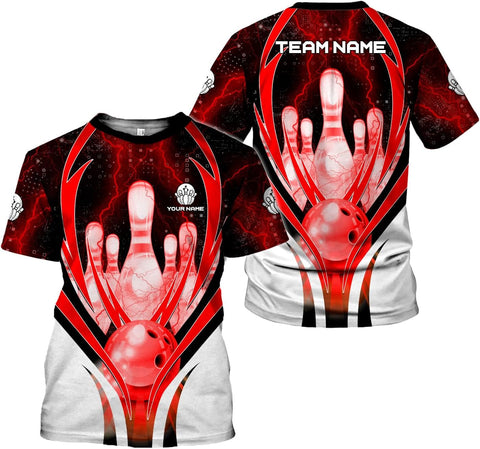 HomeDesign Personalized Name Bowling Shirts for Men & Women, Bowling Shirts for Team Bowling, Bowling Shirts Gift Unisex