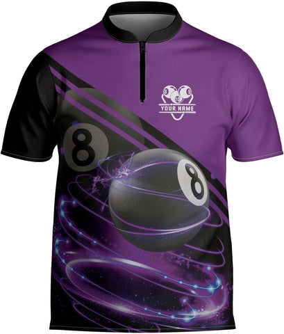 Artparel Personalized Billiard Jersey 3D Billiard Shirts for Men Billiard Bowling Jersey Billiards 9 Ball Pool Shirts for Men