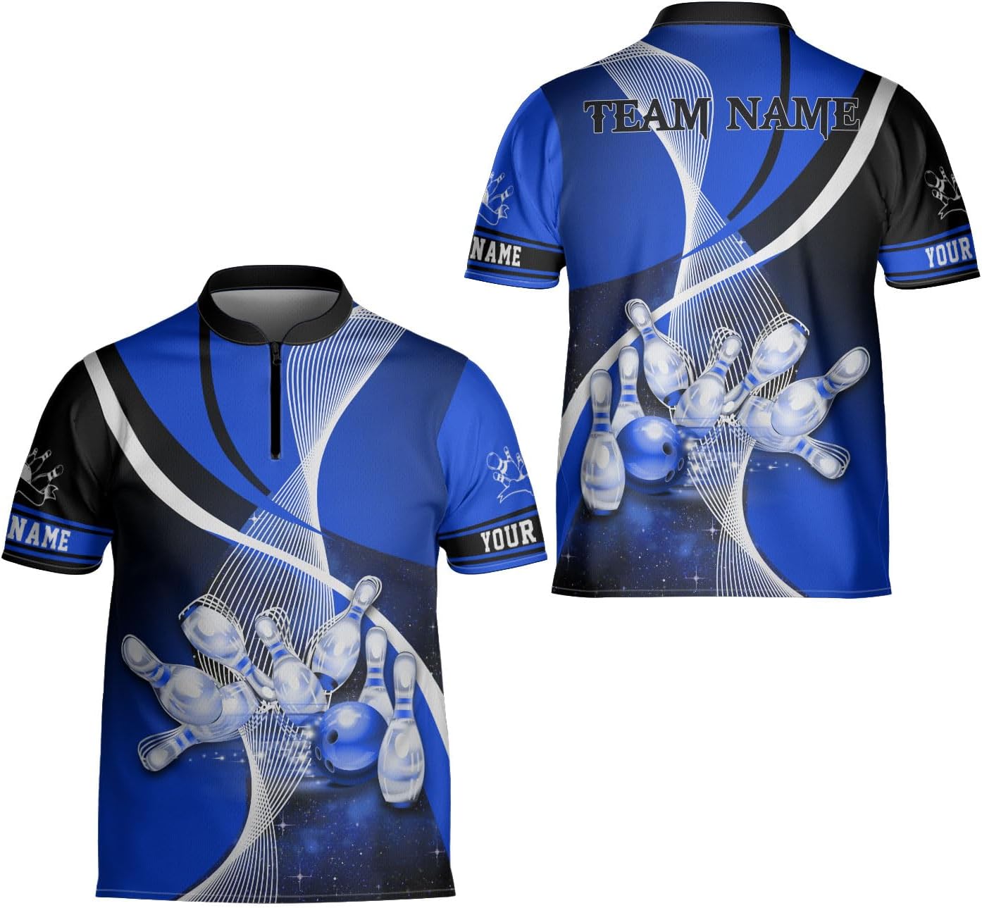 Ligthuy Personalized Bowling Jersey 3D, Bowling Shirts for Team, Bowling Shirt Unisex for Men Women, Bowling Shirts for Men