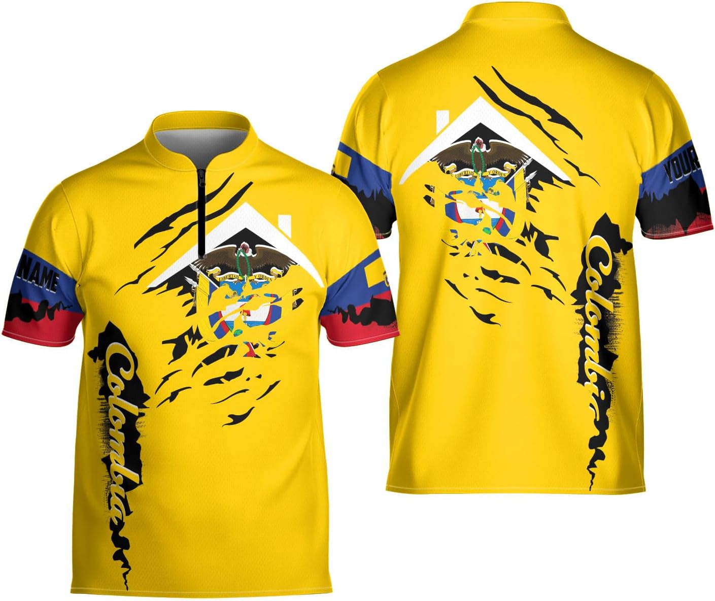 Mostprints Customized Colombia Jersey Shirt for Men Women Personalized Colombia Jerseys with Name Colombian Unisex Shirts