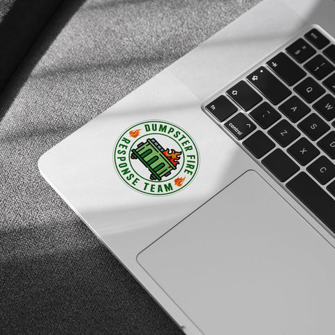 3Pcs Dumpster Fire Response Team Sticker Funny Meme This is Fine Dumpster Fire Sticker Gift Dumpster Fire Response Team Stickers Dumpster Fire Decal for Laptop Bottle Phone Car Hard Hat 3"x3"