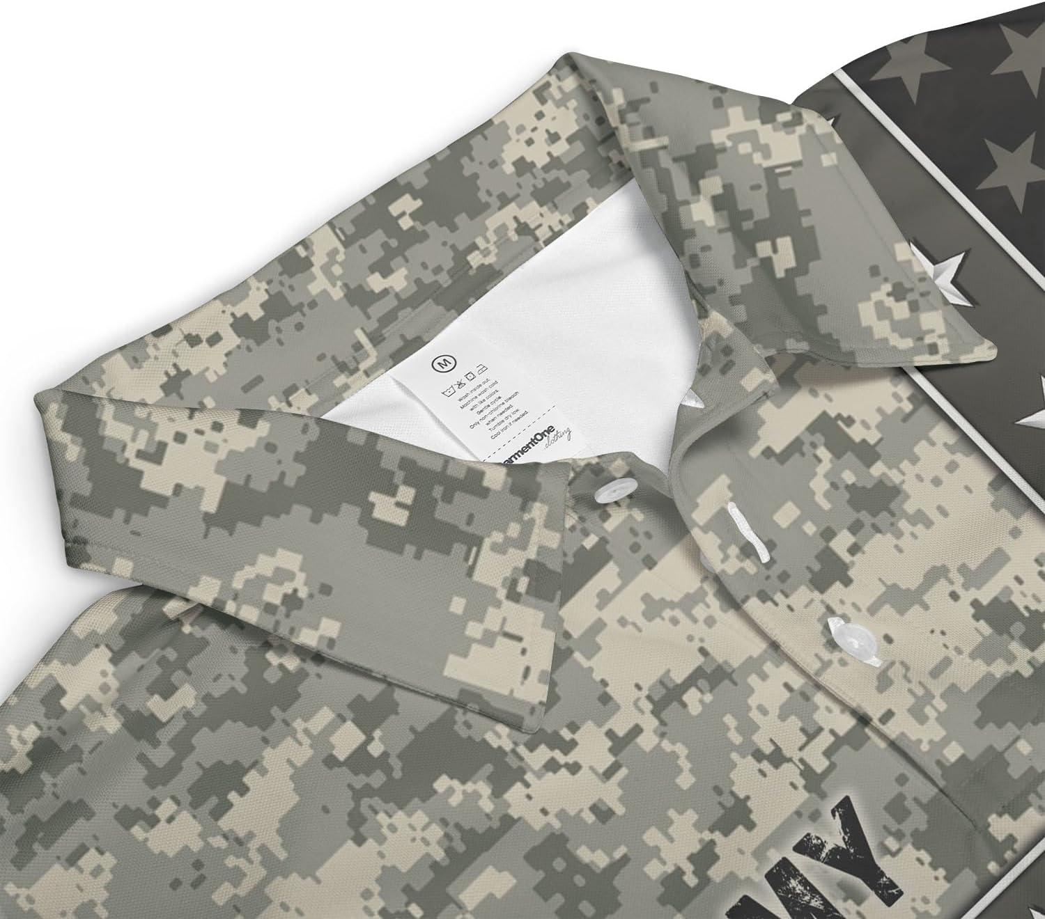 Personalized Custom Military Polo Shirts for Men, Mens Army Veteran Shirt