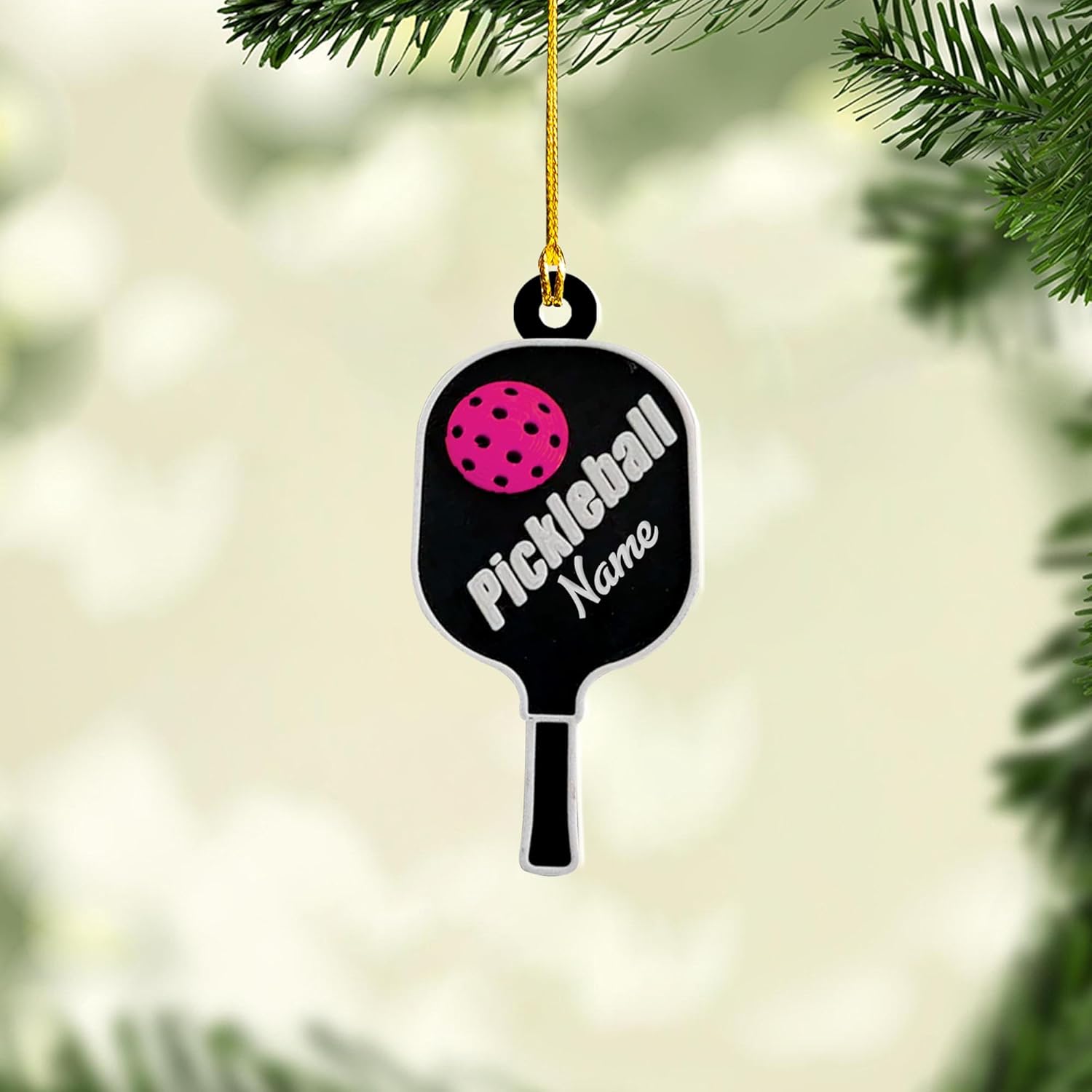 Royal Fight Personalized Pickleball Ornament Pickle Baller Sport Gifts Ornament Pickleball Ornament for Christmas Tree 2023 Pickleball Gifts Pickleball Paddles Ornaments (Pickleball 7)