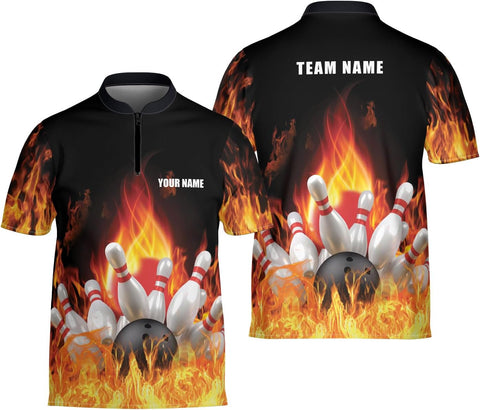 Ligthuy Personalized Bowling Jersey 3D, Bowling Shirts for Team, Bowling Shirt Unisex for Men Women, Bowling Shirts for Men