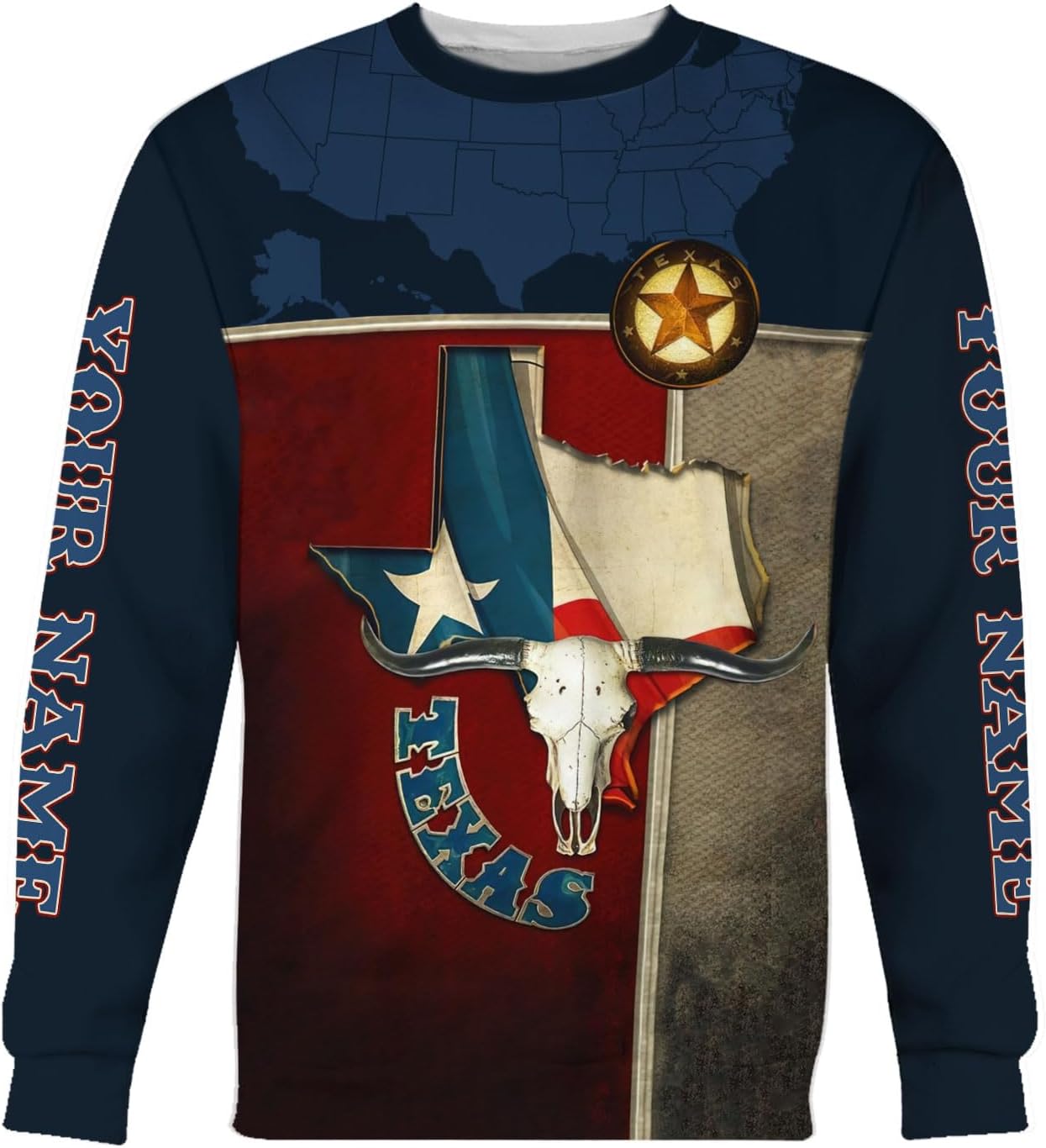 Mostprints Personalized Texas Flag Shirt and Map Dont Mess with Texas Customize Name Texas Shirts for Men Women Adult Size