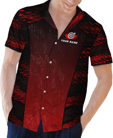 Generic Personalized Dart Hawai Shirt - Men's Unisex-Adults Hawaiian Dart Team League Hawaiian Shirt - Short Sleeve Button Down - Multi, Large